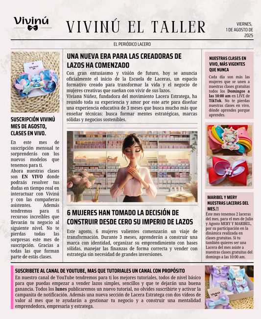 📰 Agosto comienza con fuerza: ¡Ya está aquí el Periódico Lacero!